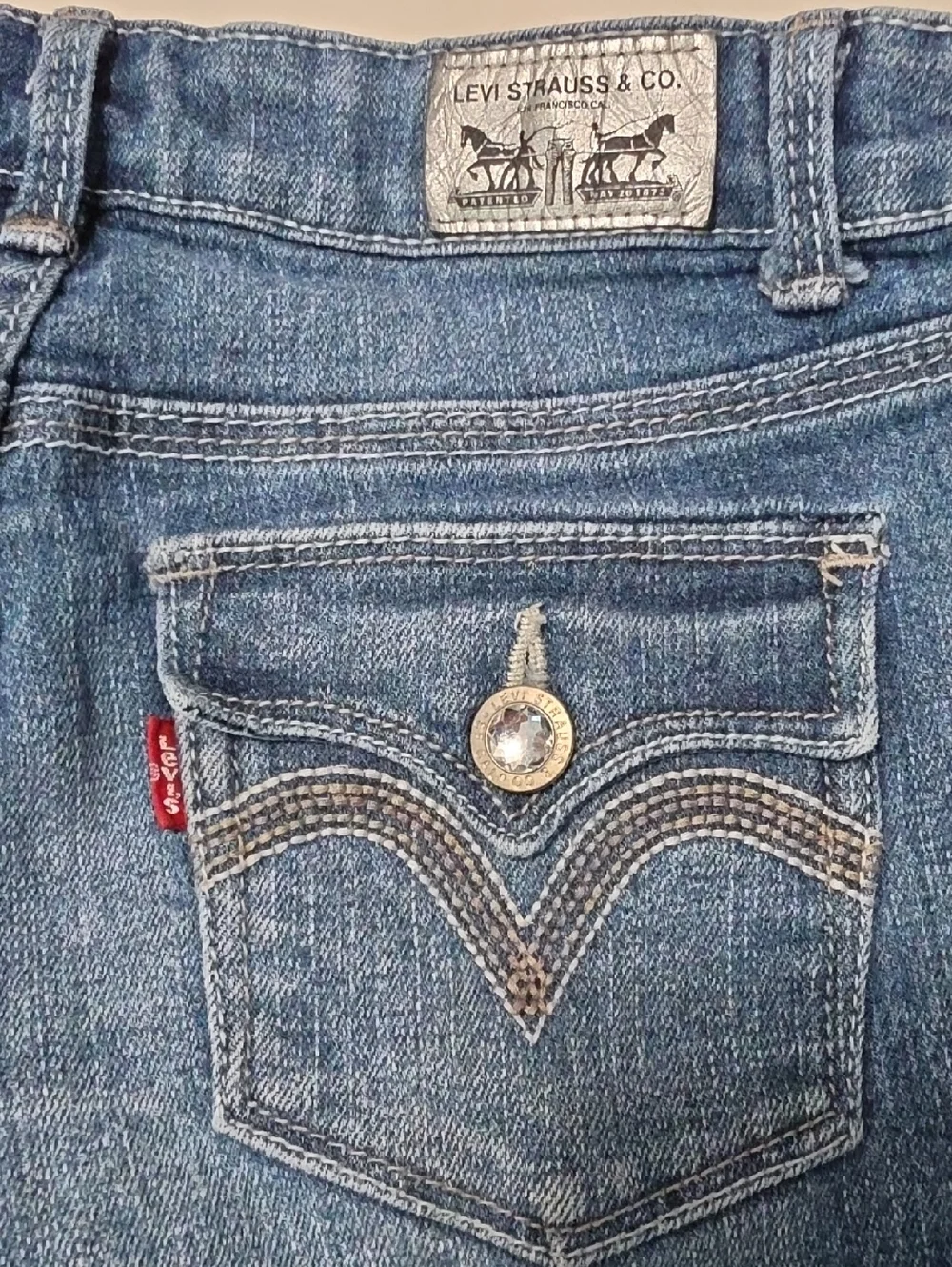 LEVI'S Kids Bermuda Medium Wash Denim Shorts Sz 10